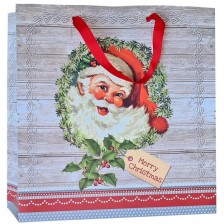 Подаръчна торбичка Zoewie - Happy Santa, 33.5 x 12 x 33 cm